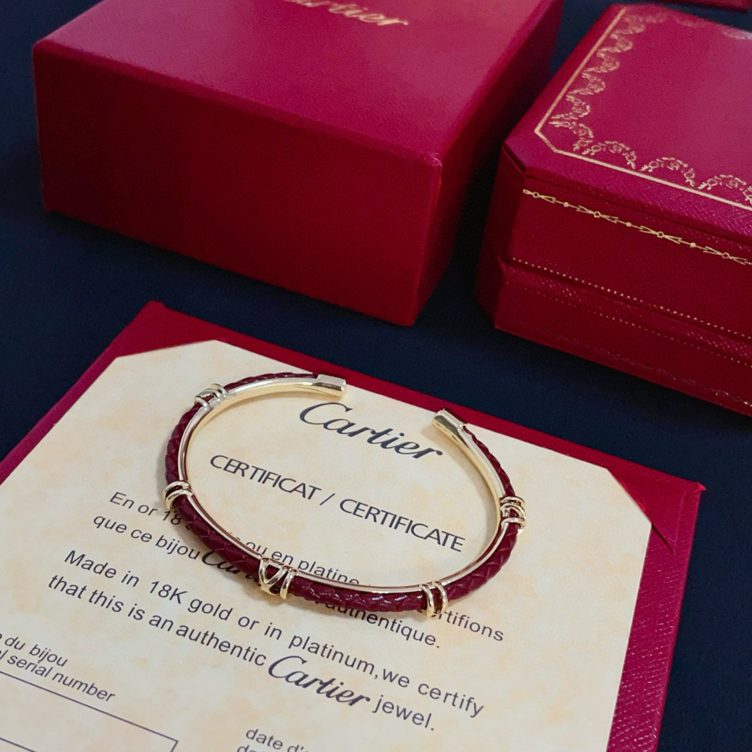 Cartier Red Bamboo Bracelet - cnluxepick