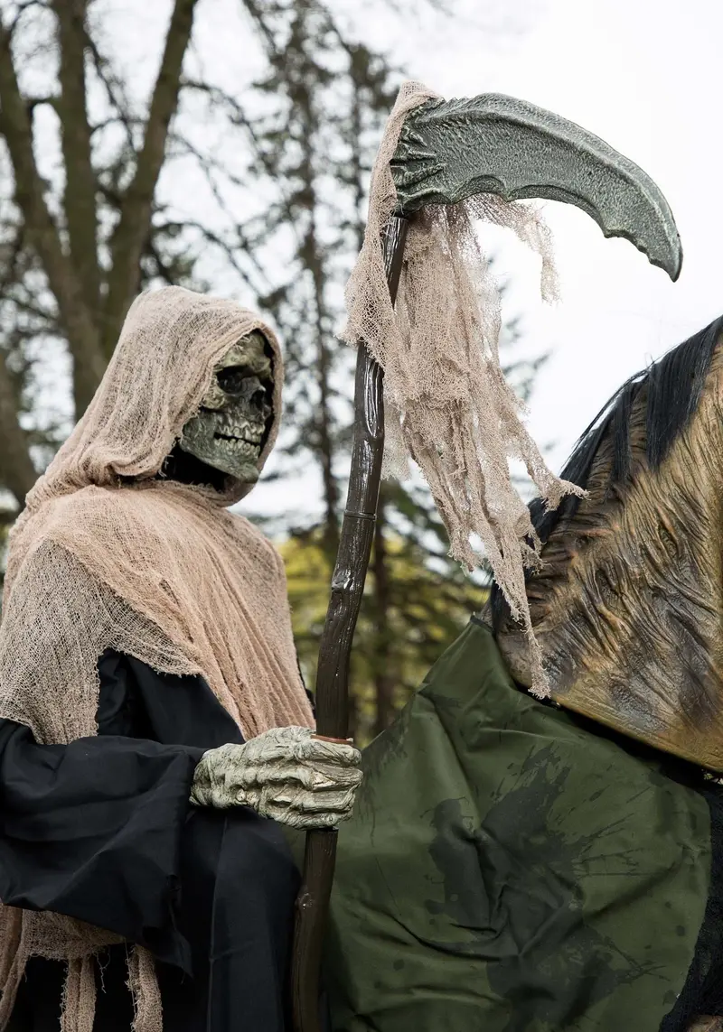 Reaper’s Ride Motion-Activated Halloween Prop with Realistic Movement
