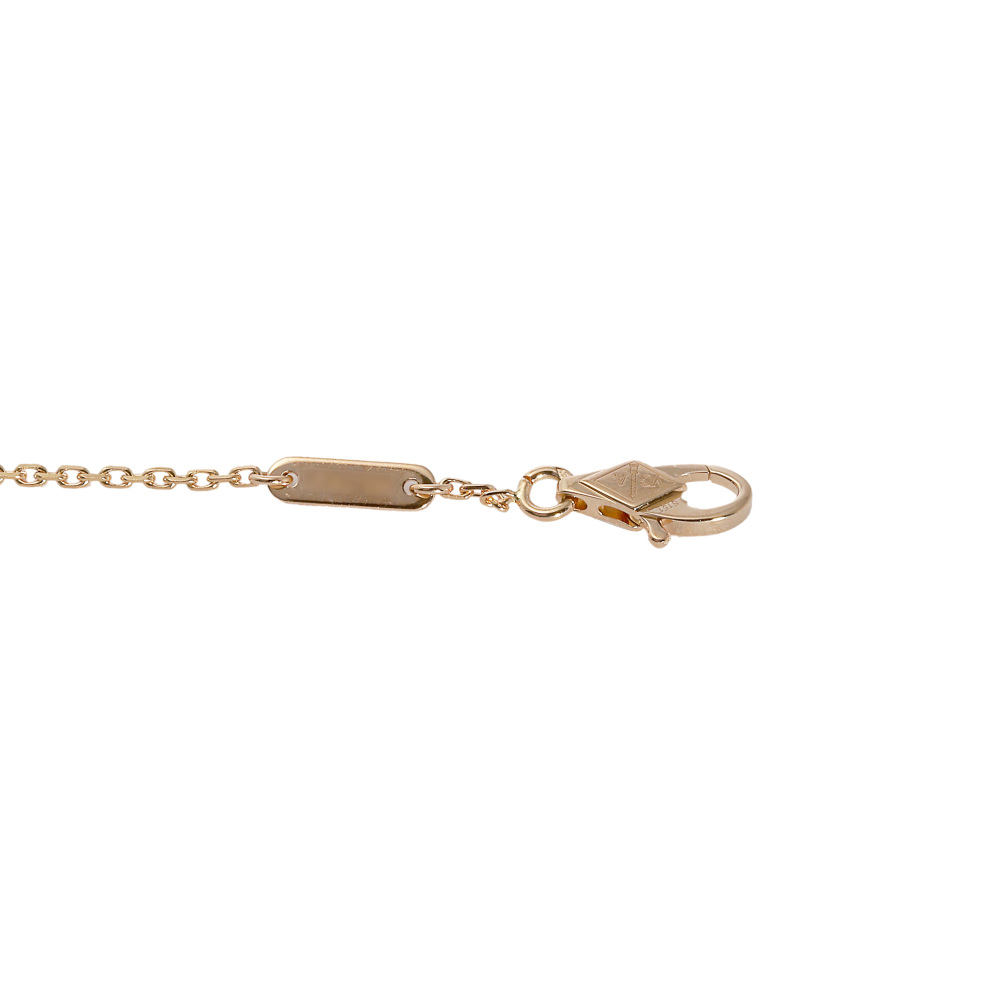 Van Cleef & Arpels Sweet Alhambra Heart Bracelet 18K Rose Gold Carnelian VCARN59L00