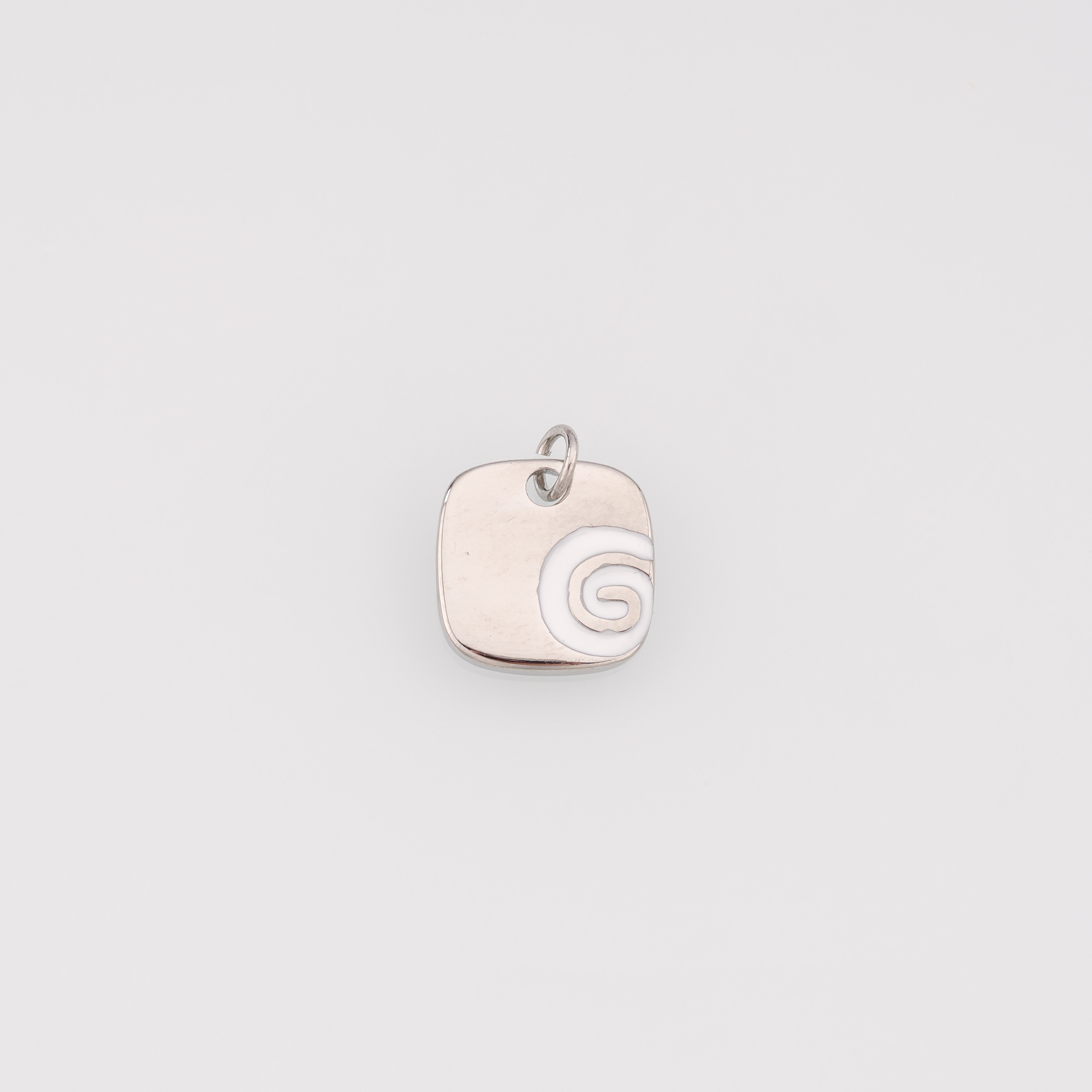 18K Gold Filled Spiral Pendant,Enamel Swirl Spiral Earrings Necklace for DIY Jewelry Making Supply