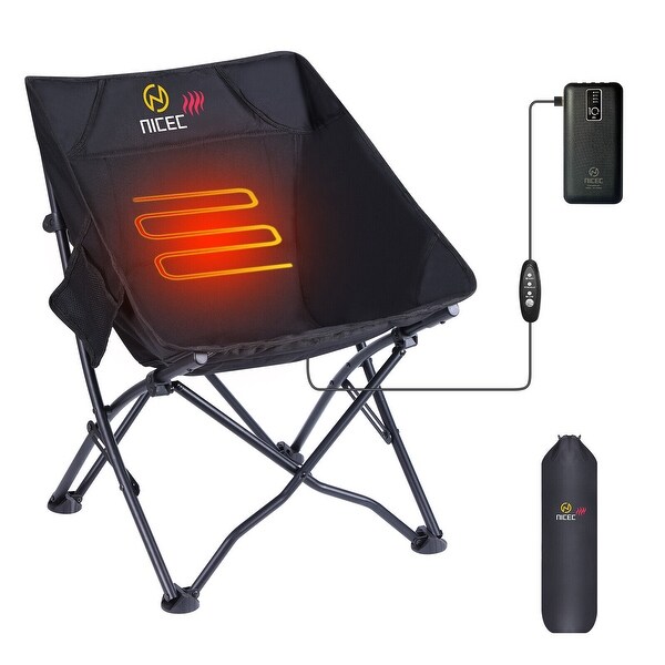 Heated Camping Chairs,Fold Chair,Portable Chair,Backpacking Chair Power Bank Included