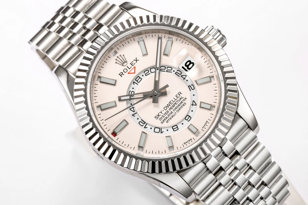 Rolex Sky-Dweller 42mm Silver Pink Dial