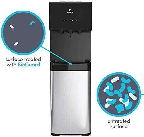 Bottom Loading Water Cooler Water Dispenser with 3 Temperature Settings – Hot, Cold & Room Water, Durable Stainless Steel Construction, Anti-Microbial Coating