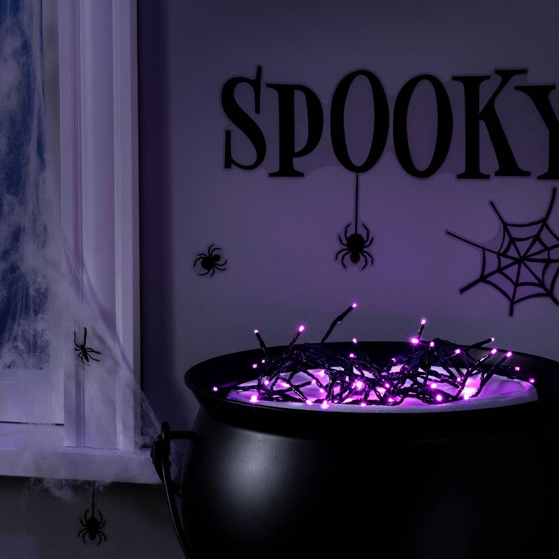 60ct LED Dewdrop Halloween Fairy String Lights Garland Purple - Hyde and EEK!Boutique™
