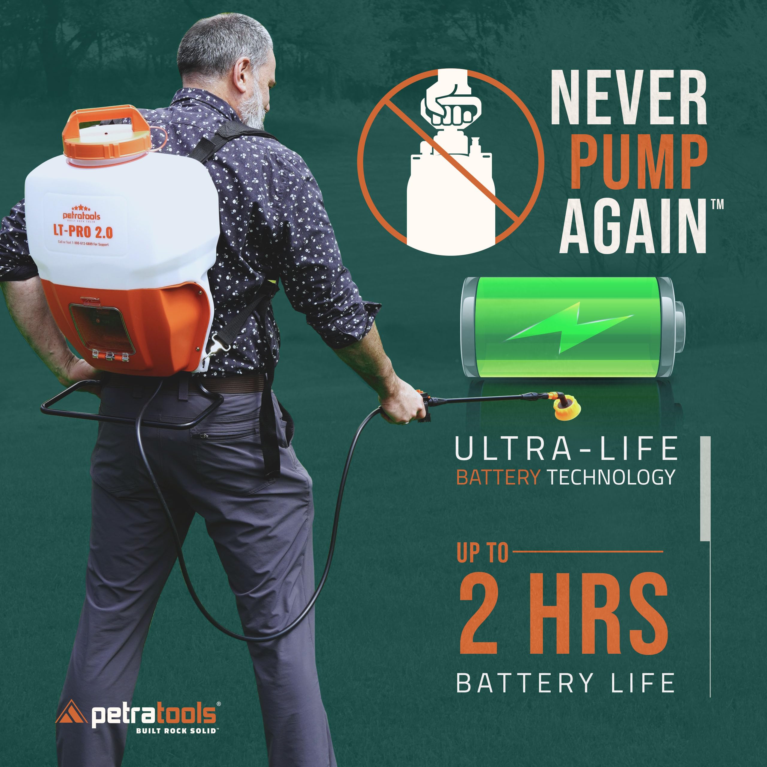 PetraTools Backpack Sprayer Professional Gallon