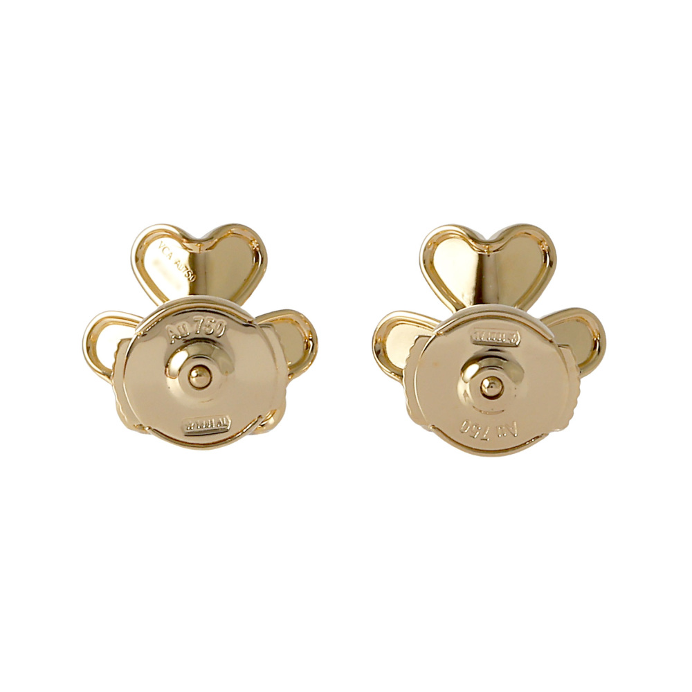 Van Cleef & Arpels Frivole Earrings 18K Yellow Gold Emerald VCARP7SD00