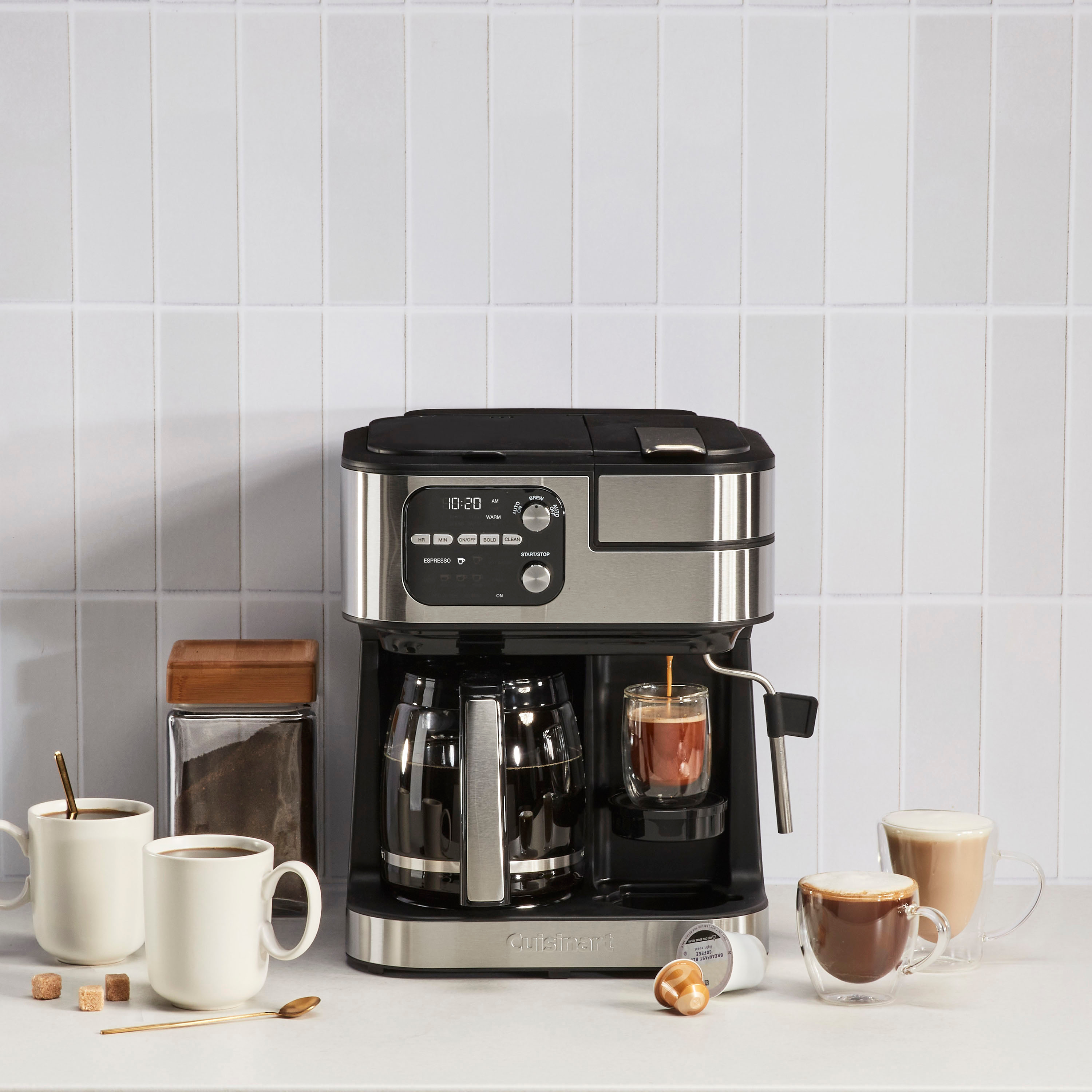Cuisinart - CoffeeCenter 12-Cup  Coffee Maker Barista Bar 4-In-1 Coffeemaker - Black
