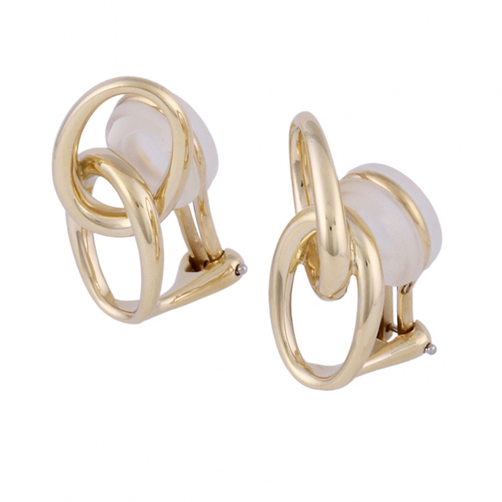 Tiffany & Co. Tiffany 1837 Double Circle Earrings 18K Yellow Gold