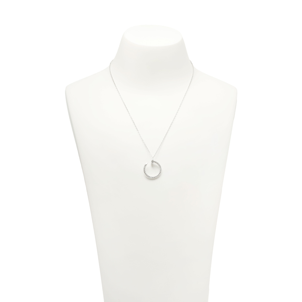 Cartier Juste un Clou Necklace 18K White Gold Diamond B7224897