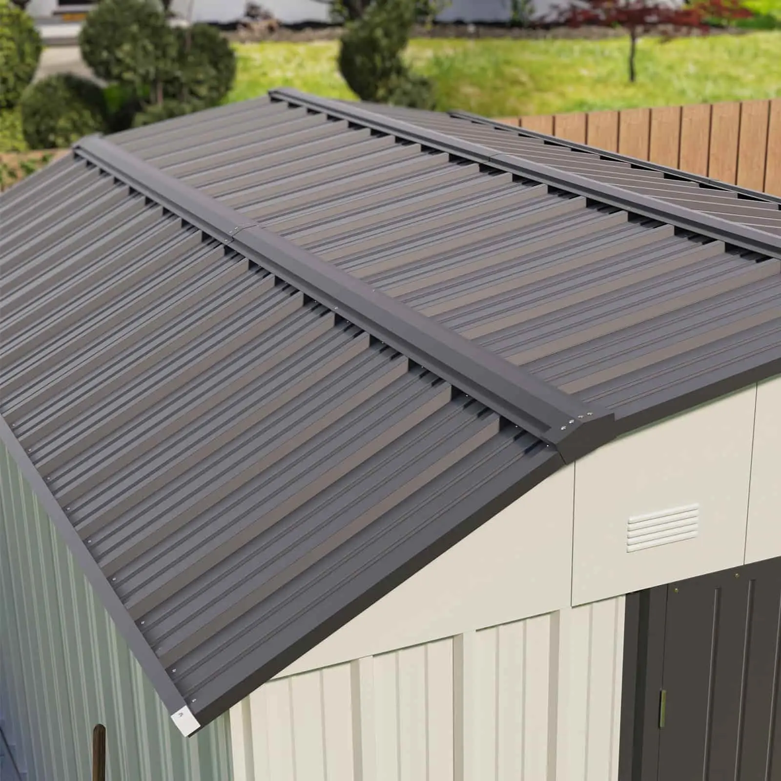Patiowell Barn Style 10x12 Metal Shed Pro with Gambrel Roof