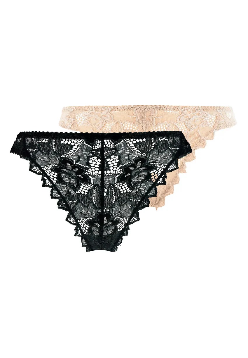 Lot de 2 strings Arum Noir et Skin
