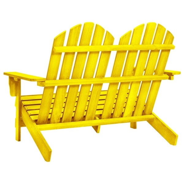 vidaXL 2Seater Patio Adirondack Chair Solid Wood Fir