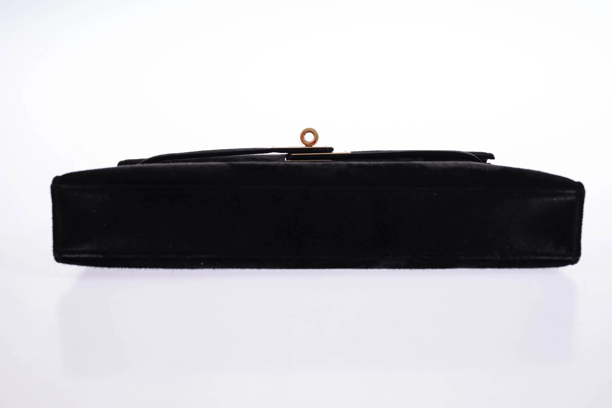 Hermès Kelly Elan Noir Veau Doblis Permabrass Hardware