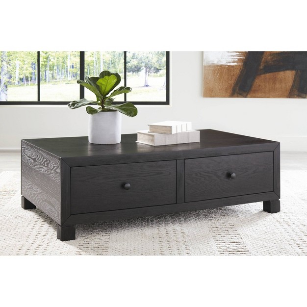Foyland Coffee Table Black gray Signature Design By Ashley