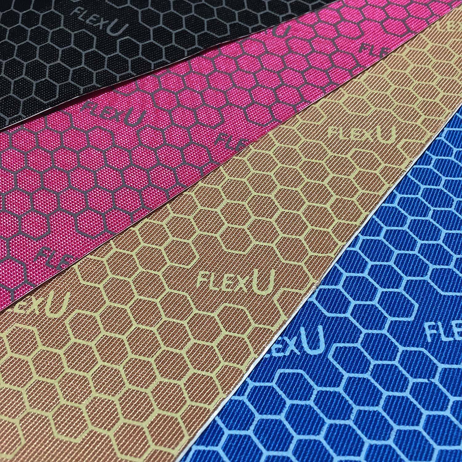 FlexU Blue Kinesiology Tape; 140 Precut Strips (115 Feet) Bulk Pack; Advanced Strength and