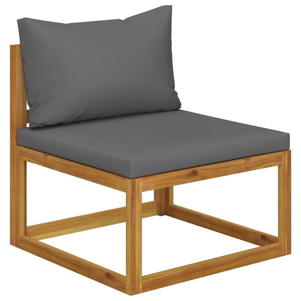 vidaXL 3Seater Patio Sofa with Cushion Solid Acacia Wood