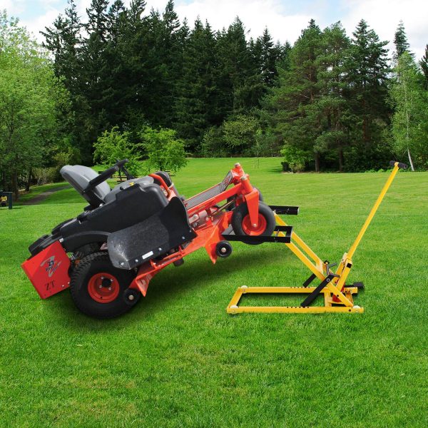 2026 Lawn Mower Lift with Hydraulic Jack, 26 Inches Lawn Mower Lift, Welded Solid Steel Construction, Weight Capacity 500 LBS, for Riding Lawn Mowers Tractors, ATVs Maintenance