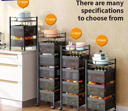 Storage Rack Rak Dapur Stainless Steel Microwave Oven Rack Spice Rack Kitchen Organizer Bathroom Rack Living Room Rack
