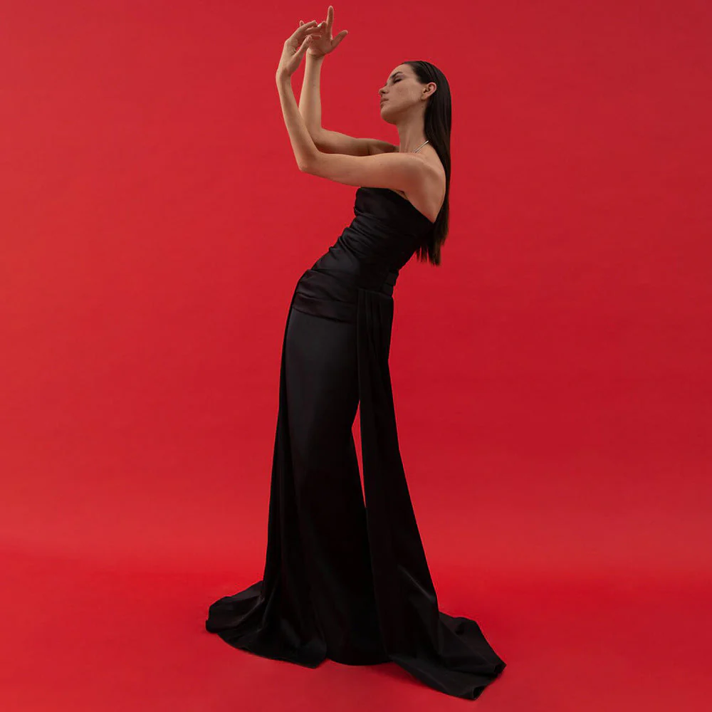 Elegant Strapless Maxi DressClistos