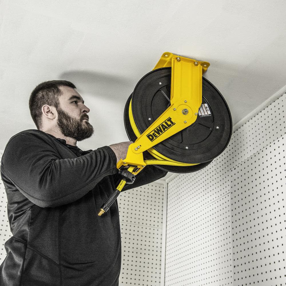 DEWALT 3/8 in. x 50 ft. Double Arm Auto Retracting Air Hose Reel DXCM024-0343