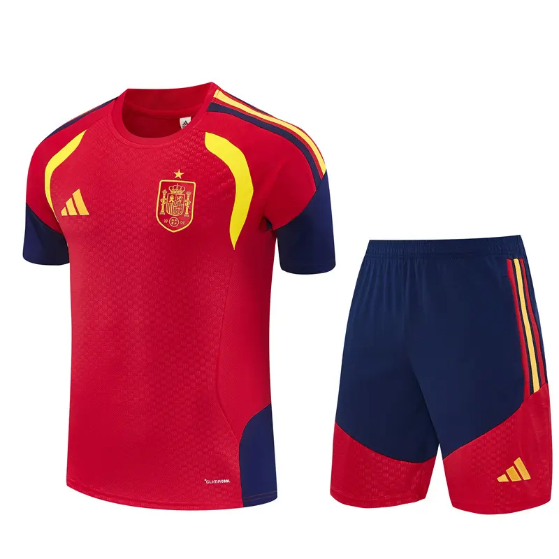 Short Sleeves Spain Training Suit - Red