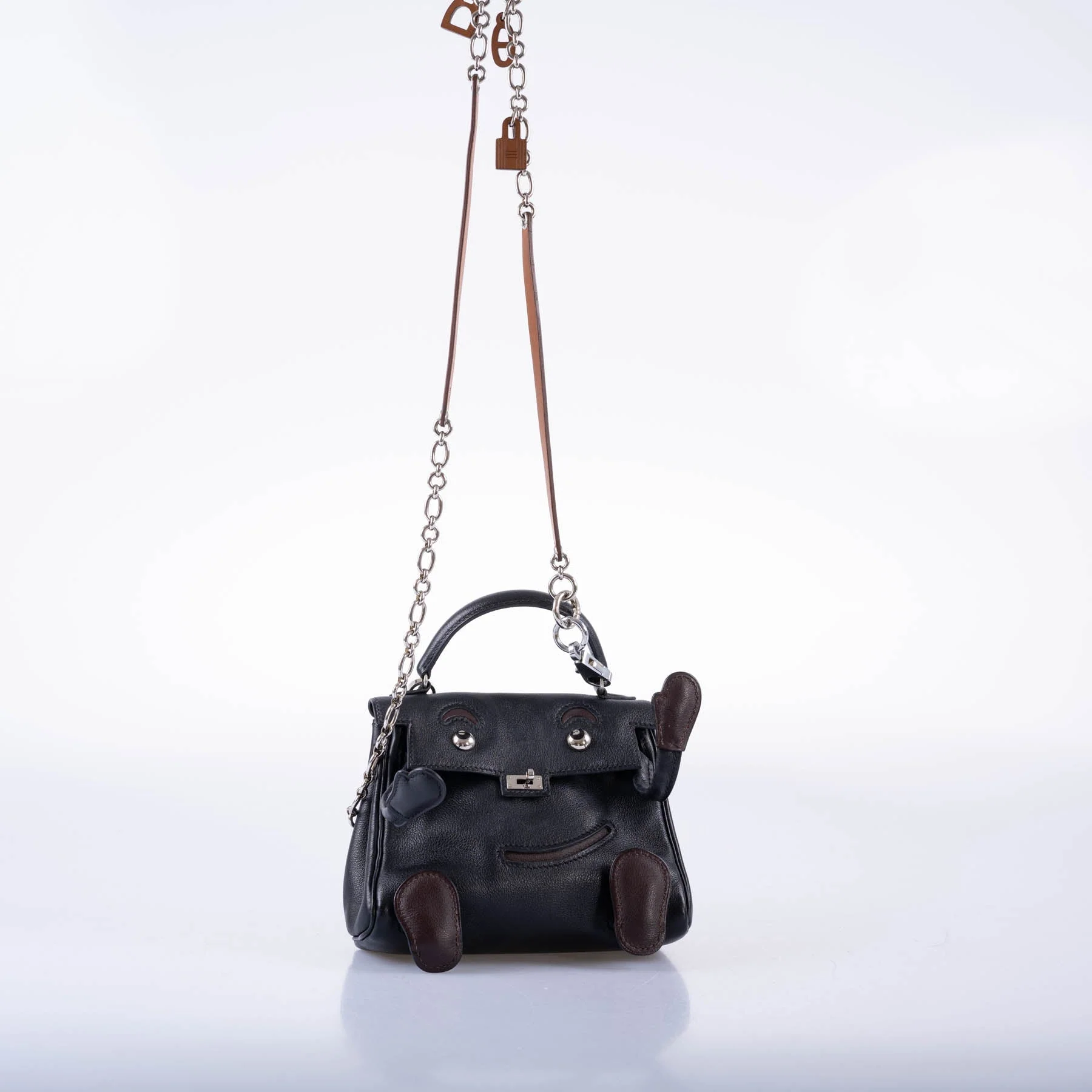 Hermès Kelly Doll Quelle Idole Noir Gulliver Palladium Hardware