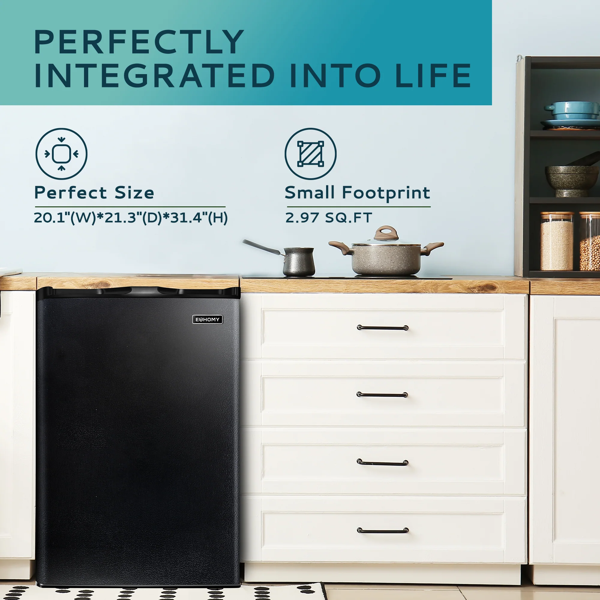 Compact Mini Freezer, Upright freezer Rapid Cooling