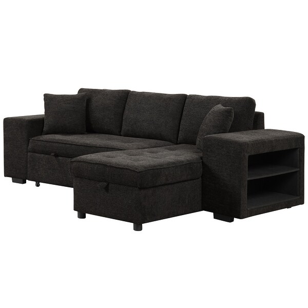 Modern LShape 3 Seat Reversible Sectional Sofa