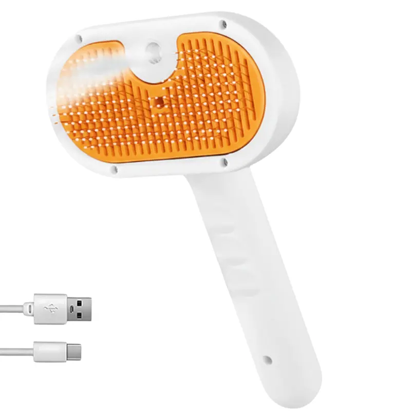 Steam & Mist Pet Grooming Brush for Dogs & Cats – Self-Cleaning Design
