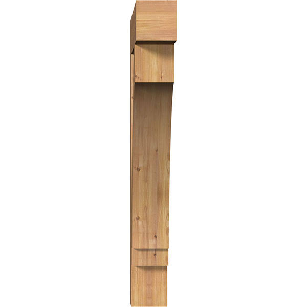 Ekena Millwork BKT06X32X44IMP05SWR 5 1/2x22W x 32x22D x 44x22H Imperial Block Smooth BRACKET, Western Red Cedar