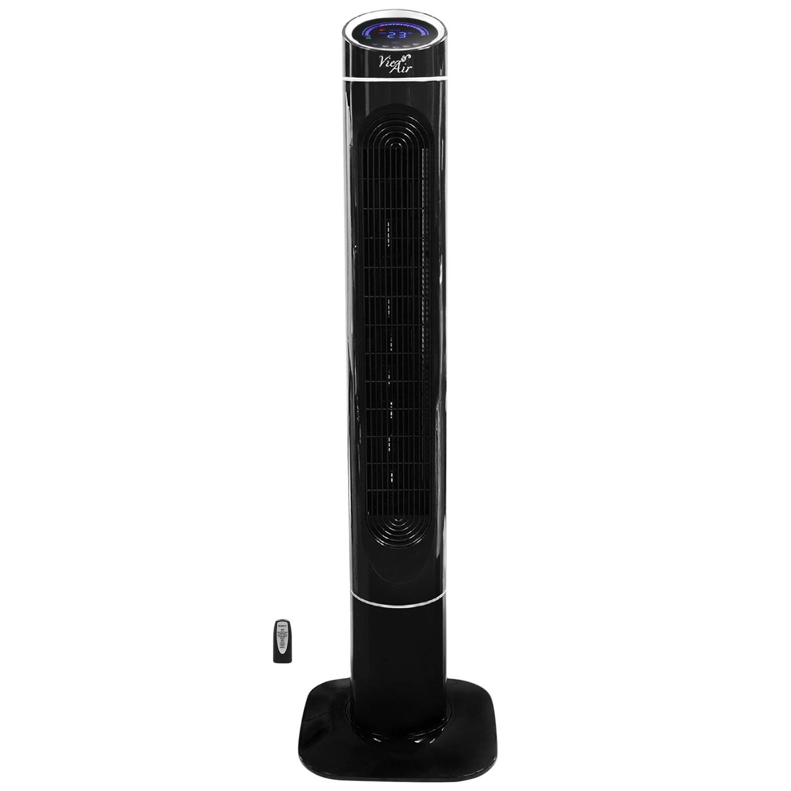 Vie Air 50x22 Luxury Digital 3 Speed High Velocity Tower Fan with Fresh Air Ionizer