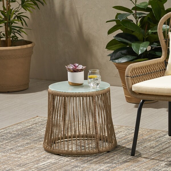 Southport Side Table,Simple and Elegant,Suitable for Gardens,Backyards,Outdoor Anywhere