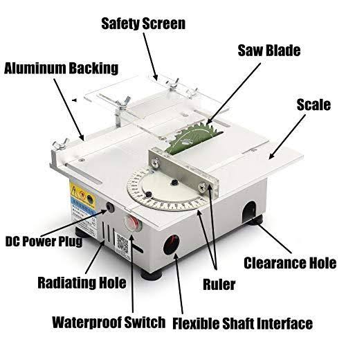 Upgrade Version Table Saw Mini Precision Table Saws DIY Wood Working Lathe Pol