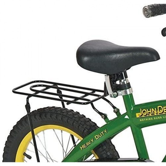 16″ Boys Bicycle, Kids Bike with Training Wheels and Front Hand Brake, Green
