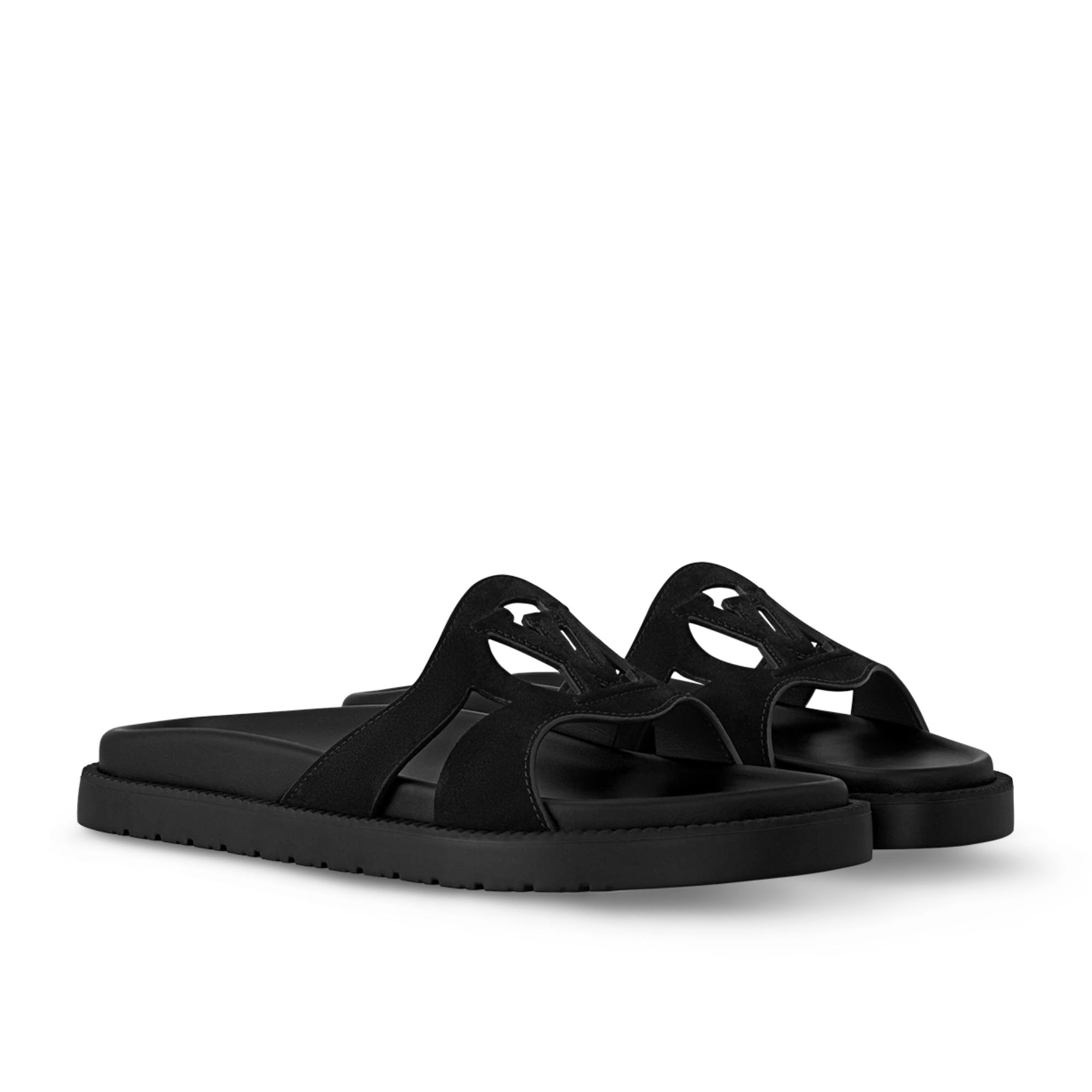 Louis Vuitton Isola Flat Comfort Mule Black 1Acpci