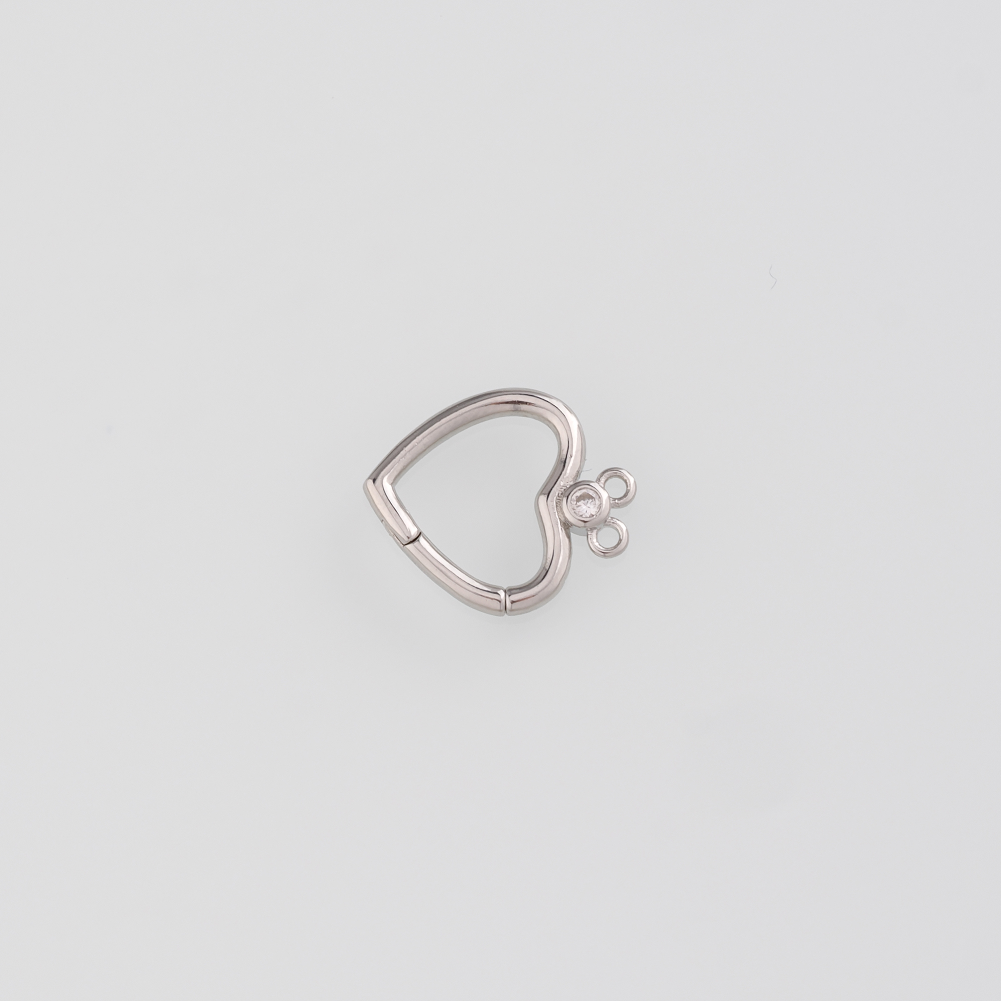 18K Gold Filled Heart Spring Clasp,Push Gate Buckle Bracelet Necklace for DIY Jewelry Finding Necklace Bracelet