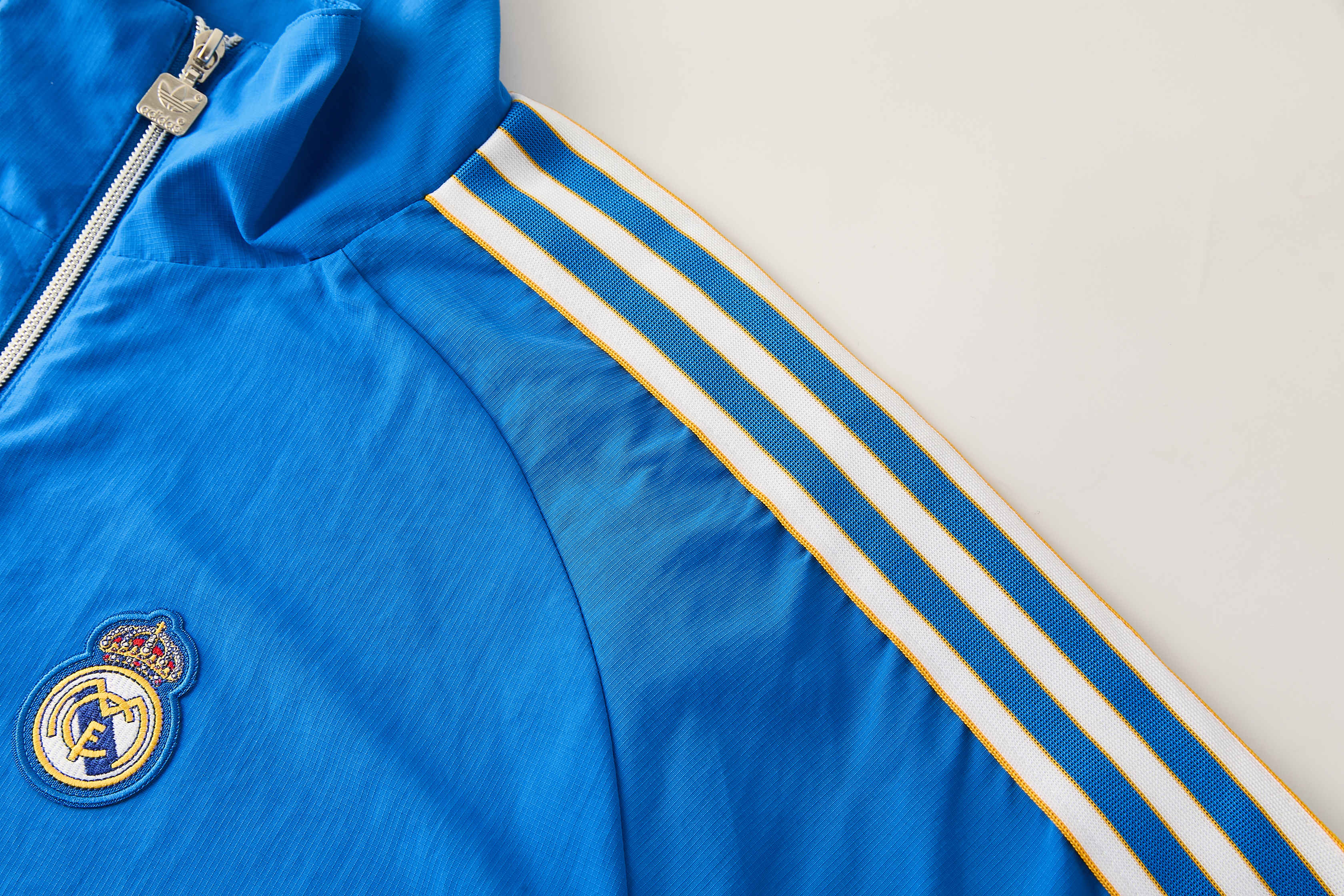 Real Madrid Half Zipper Blue Windbreaker S-XXL