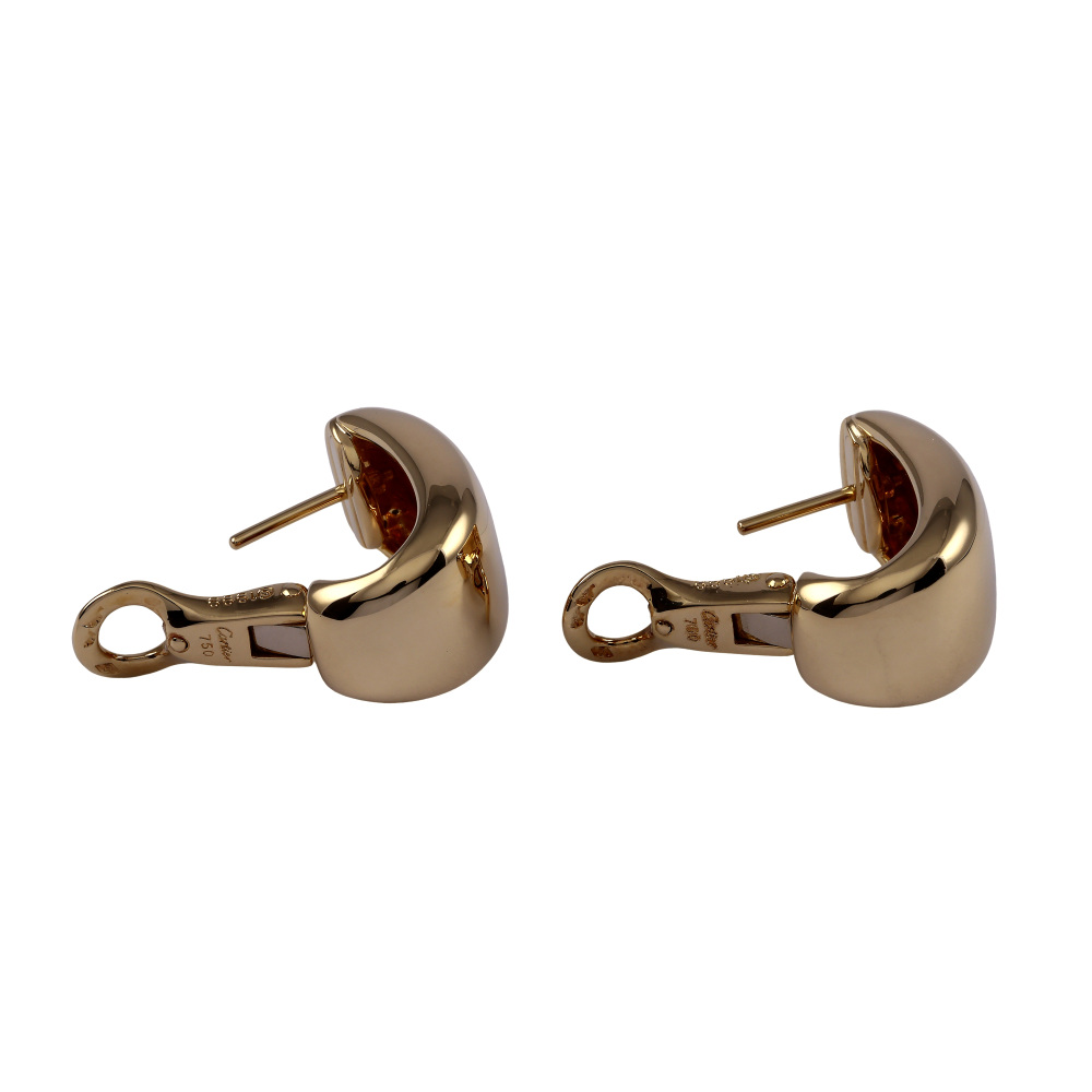 Cartier Nouvelle Berg Earrings 18K Yellow Gold B8019000