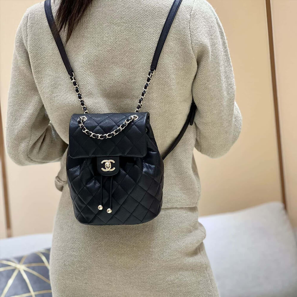 Chanel Small Backpack Grained Calfskin