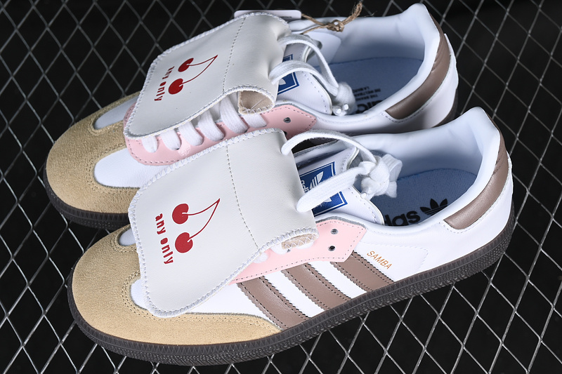 Adidas Samba Vegan White/Pink/Brown/Black IG1025