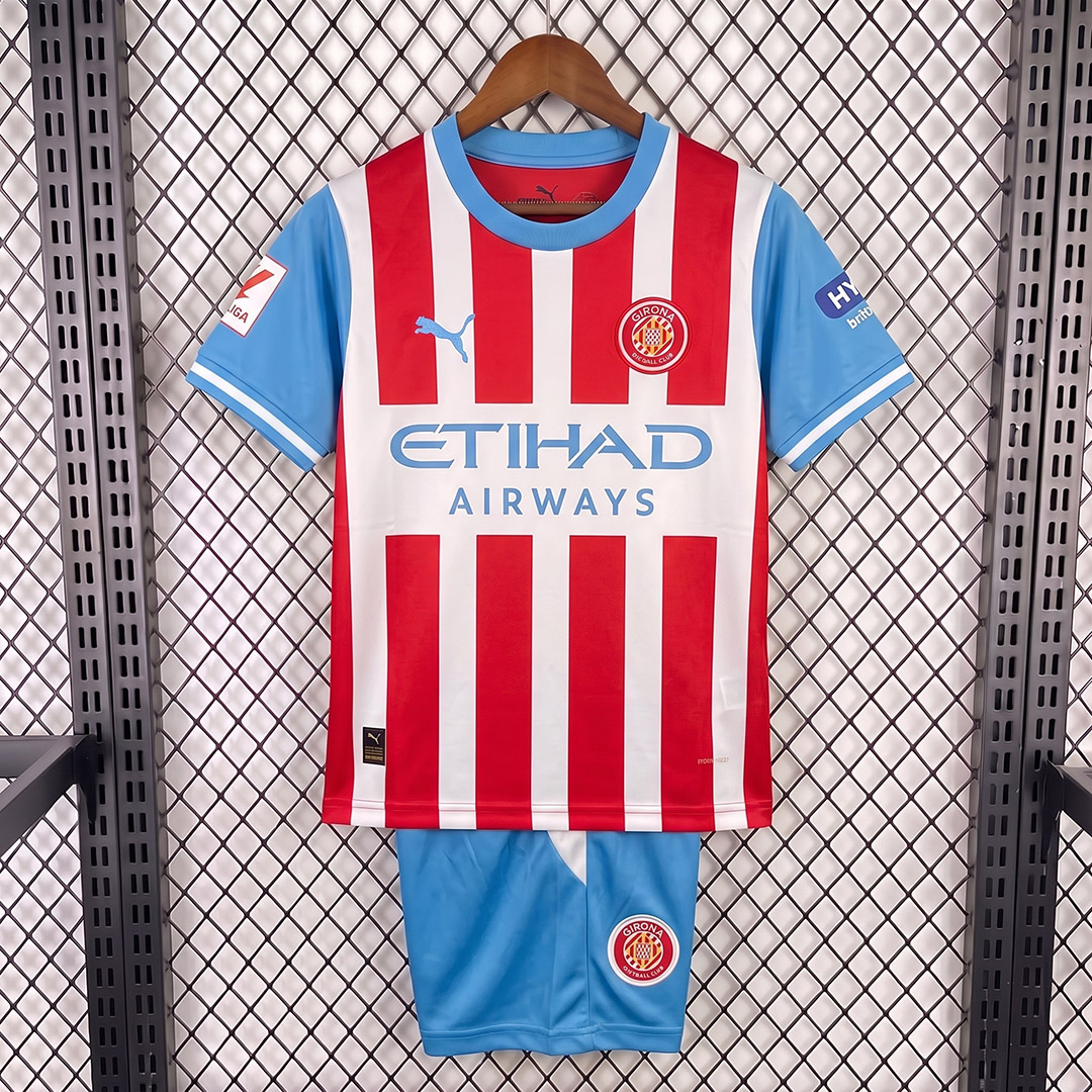 Kids Girona 26/27 Home Jersey