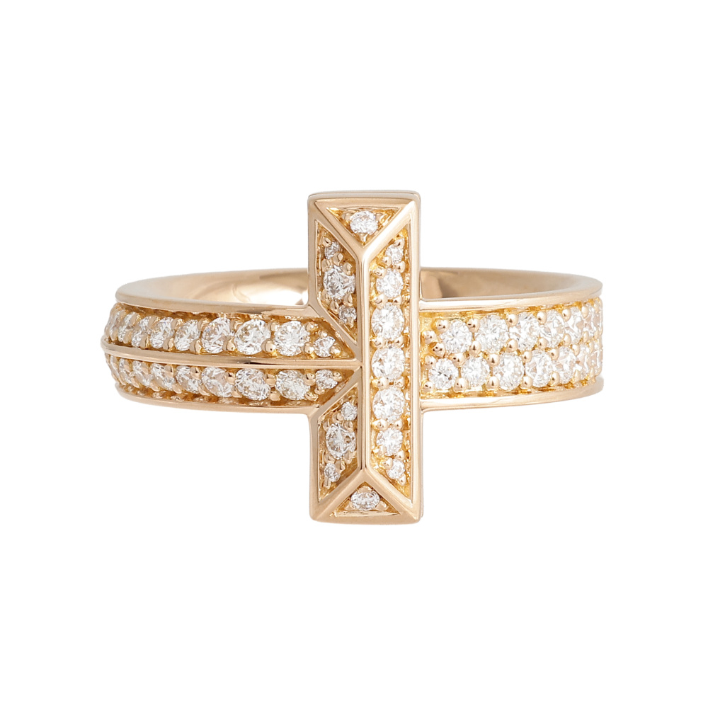Tiffany & Co. Tiffany T One Ring 18K Rose Gold Diamond 68169798