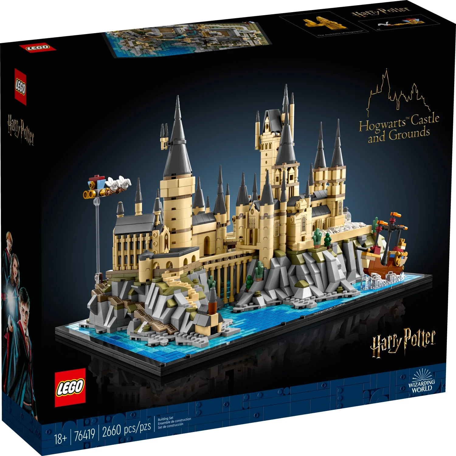 LEGO Harry Potter Hogwarts Castle and Grounds, Gift Idea to Celebrate Harry Potter Birthday, 76419
