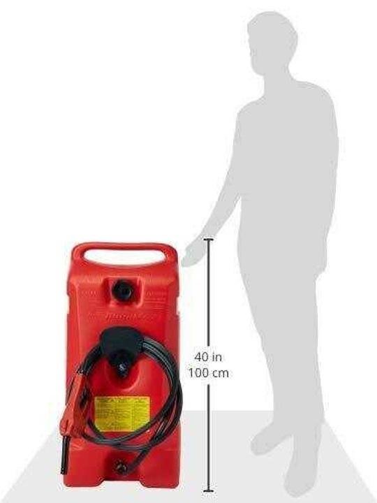 duramax-flo-n*-go-le-Fluid Transfer Pump and 14-Gallon Rolling Gas Can