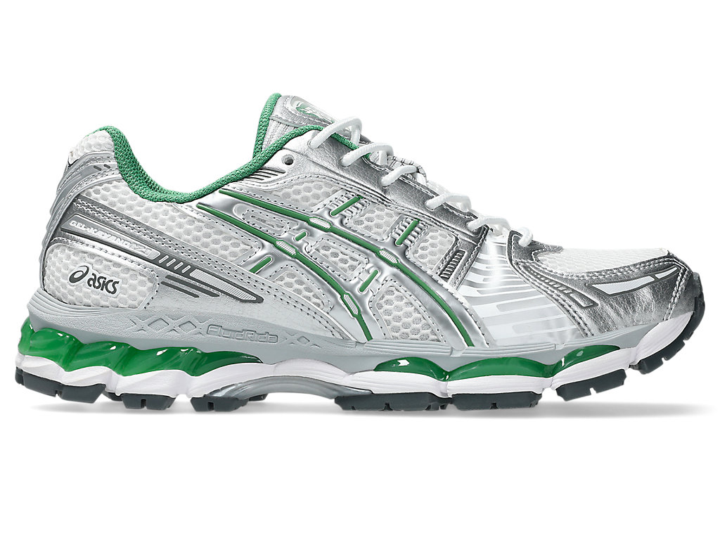 ASICS GEL-KAYANO 12.1 Running Shoes Pure Silver/Green