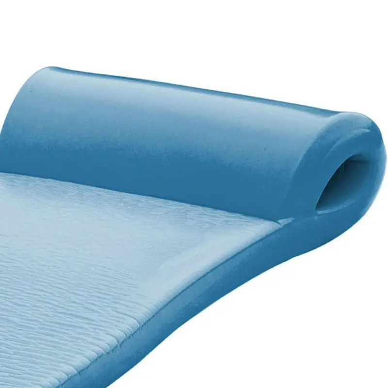 TRC Recreation Super Soft Sunsation Pool Float – Metallic Blue, 2.5″ High-Density Foam, UV-Fade Resistant
