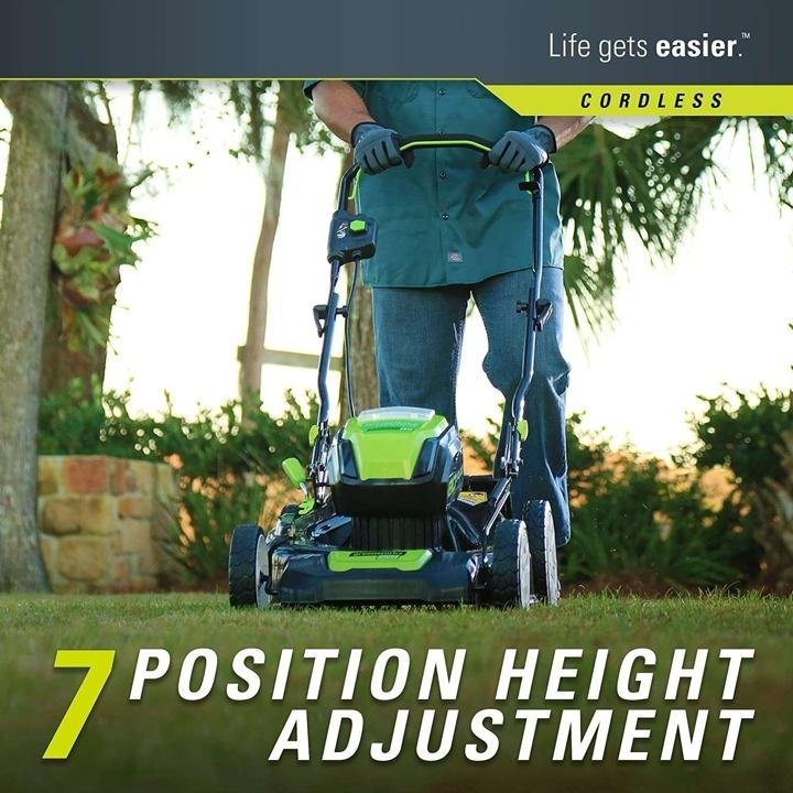 21-Inch 80V Lawn Mower, (2) 2Ah Batteries and Charger Included