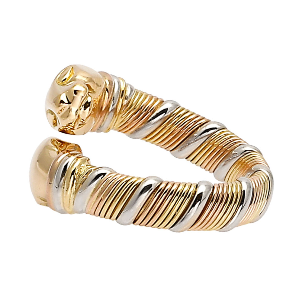 Cartier Cougar Panthère Ring Tri-Gold