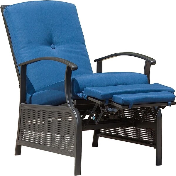 Patio Recliner Chair with Cushions,Outdoor Adjustable Lounge Chair,Reclining Patio Chairs