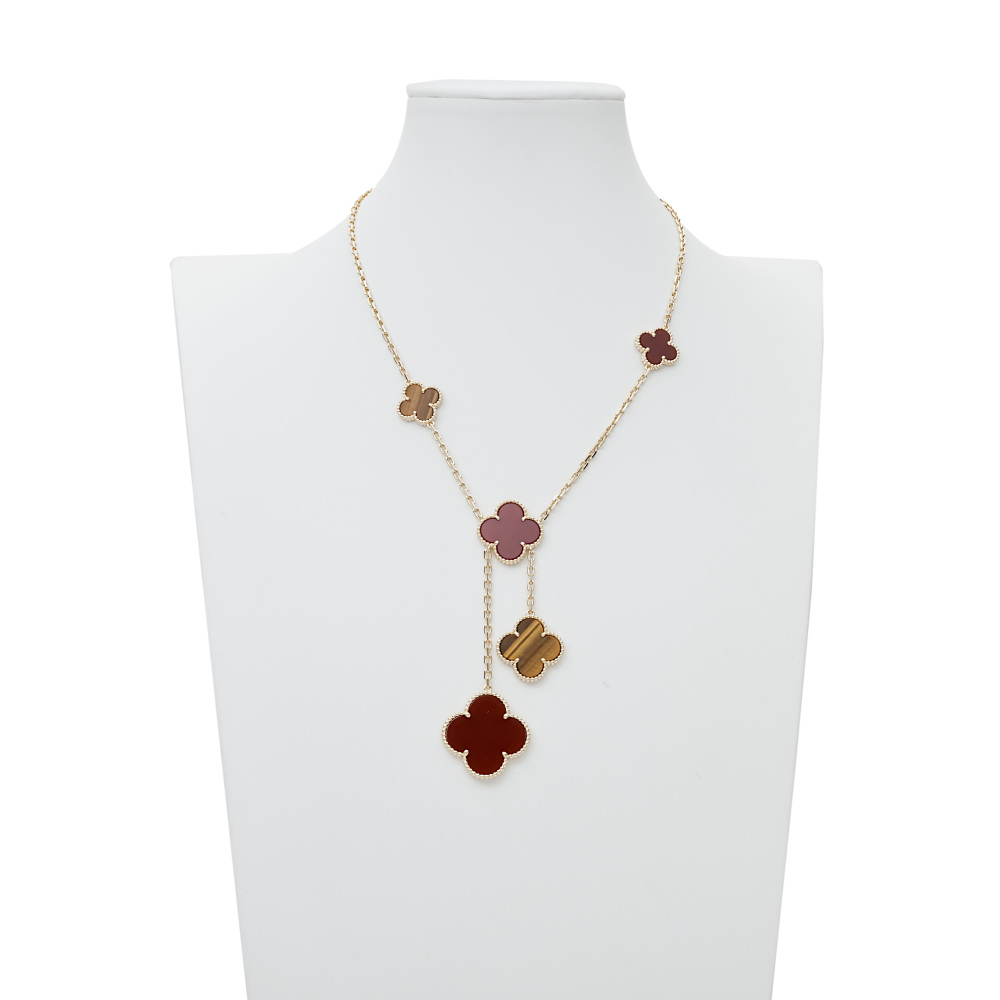 Van Cleef & Arpels Magic Alhambra 6 Motifs Necklace 18K Yellow Gold VCARN5JP00